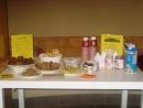 Homemade goodies and coffee