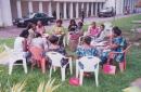 Joel meeting young women in Kinshasa for YES DRC Network issues