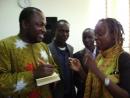 Sept. 2008, HEKIMA COLLEGE NAIROBI, with Say  Uwem Akpan  NIGERIAN, RIGHT the flying author of You're One of Them after his public lecture also adresed by 2007 CAINE PRIZE WINNER Uganda's Monica Arac de Nyeko. This was meant to make MODEL-ITU undrestand m