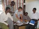 Talking to other journalists in Mombasa