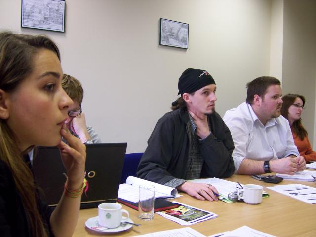 Kyla, Pascal, Jamie and Katherine at IHRA networks meeting