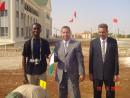 Hauwa Umar and Rotimi Olawale planting a tree with a Governor in Morocco