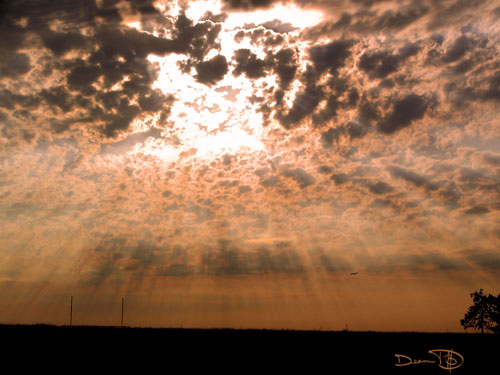 The Clouds Rrain at Sunset