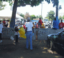 MEMBERS OF  ENGLERSTON AND  ST. CECILIA  AT  URBAN RENEWAL COMMUNITY CLEAN UP AND HEALTH FAIR DAY