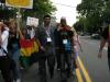 Thomas Dannah and Dr.Kumi Naidoo taking giant strides during World Youth Walk.
