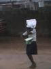 Defying rain to beat hunger...
