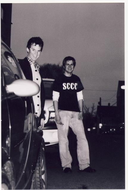 Todd MacLean & Justin Douglas With Todd's New Smart Car