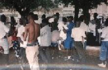 Distribution of TYD T-shirt at Taylor Commings Garden at Pademba Road