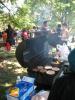 Some burgers on the grill for those who were able to make it the Day of Action at queens park