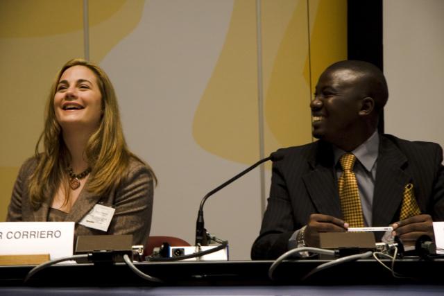 Jennifer Corriero and Gbenga Sesan